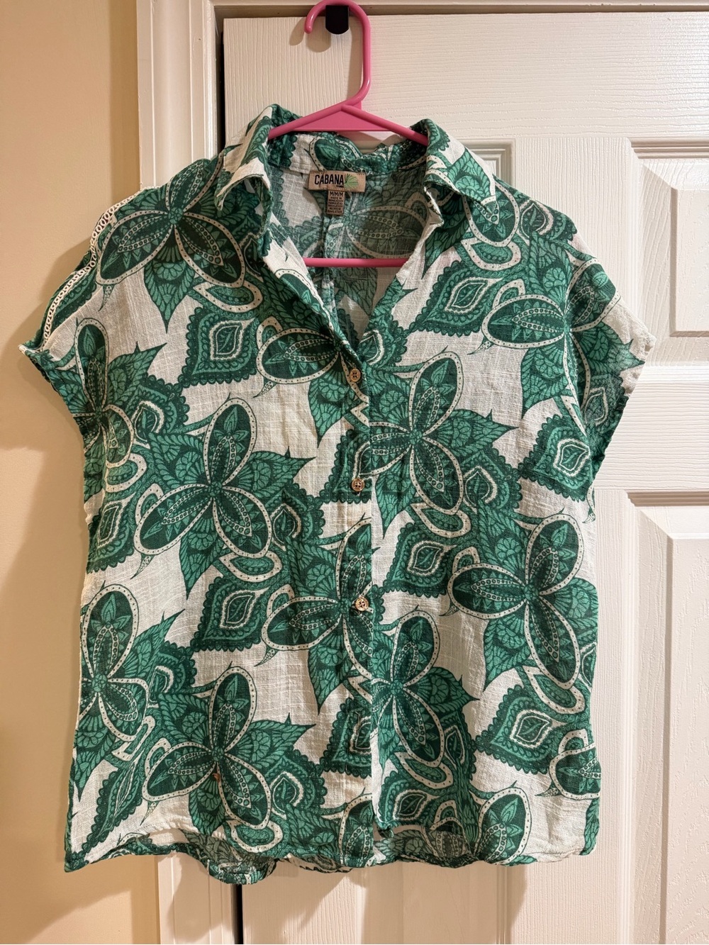 CABANA Fashions  100% Cotton Short Sleeve top